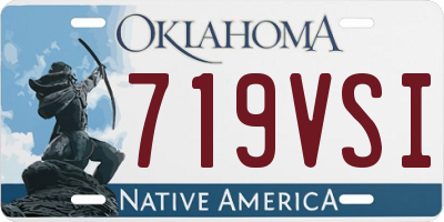 OK license plate 719VSI