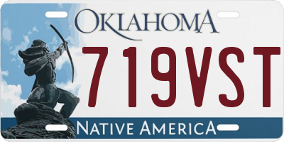 OK license plate 719VST
