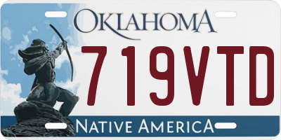 OK license plate 719VTD