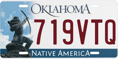 OK license plate 719VTQ