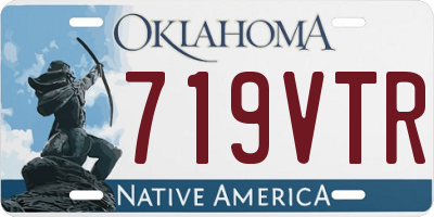 OK license plate 719VTR