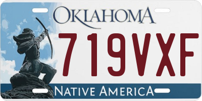 OK license plate 719VXF