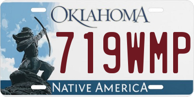 OK license plate 719WMP