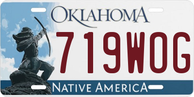 OK license plate 719WOG