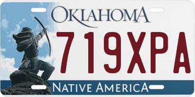 OK license plate 719XPA
