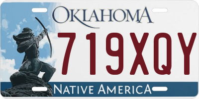 OK license plate 719XQY