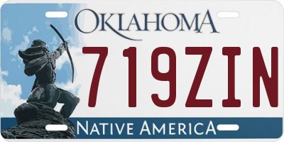 OK license plate 719ZIN