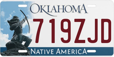OK license plate 719ZJD