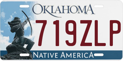 OK license plate 719ZLP