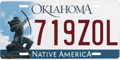 OK license plate 719ZOL