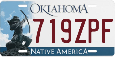 OK license plate 719ZPF