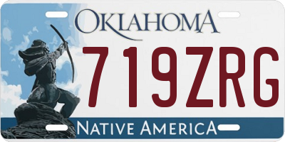 OK license plate 719ZRG