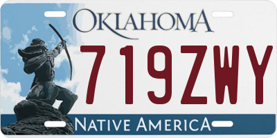 OK license plate 719ZWY