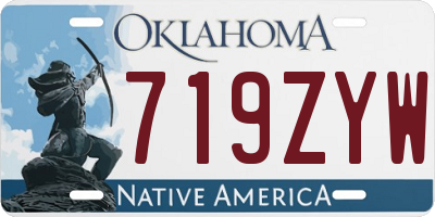 OK license plate 719ZYW