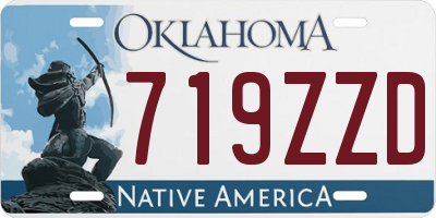 OK license plate 719ZZD