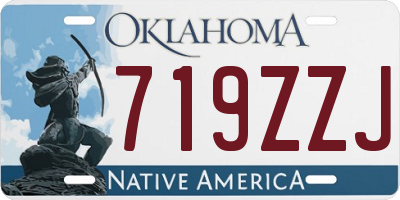 OK license plate 719ZZJ