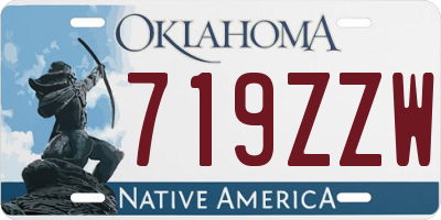 OK license plate 719ZZW