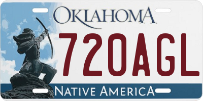 OK license plate 720AGL