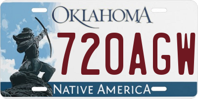 OK license plate 720AGW