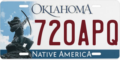 OK license plate 720APQ