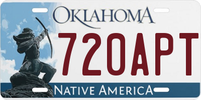 OK license plate 720APT