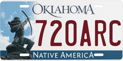 OK license plate 720ARC
