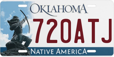 OK license plate 720ATJ
