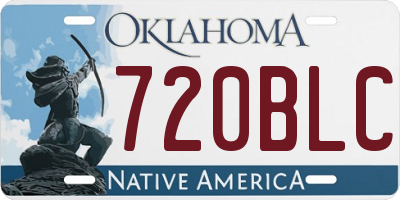 OK license plate 720BLC