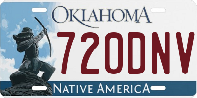 OK license plate 720DNV
