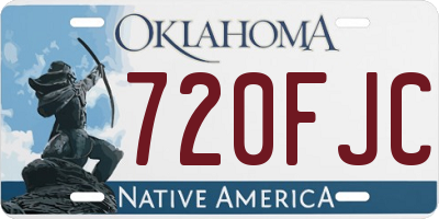 OK license plate 720FJC