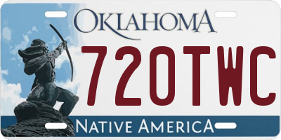 OK license plate 720TWC