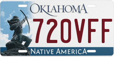 OK license plate 720VFF