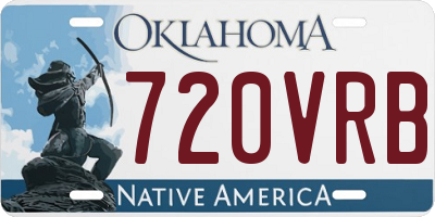 OK license plate 720VRB