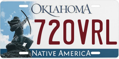 OK license plate 720VRL