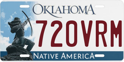 OK license plate 720VRM