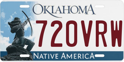 OK license plate 720VRW