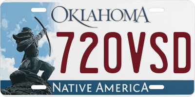 OK license plate 720VSD