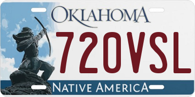OK license plate 720VSL