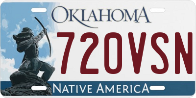 OK license plate 720VSN