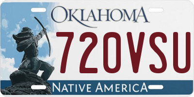 OK license plate 720VSU