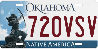 OK license plate 720VSV