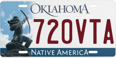 OK license plate 720VTA