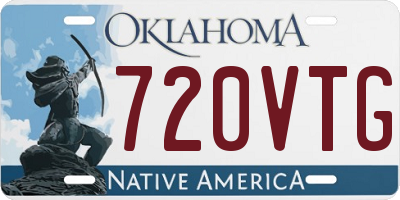 OK license plate 720VTG