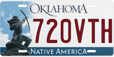 OK license plate 720VTH