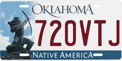 OK license plate 720VTJ