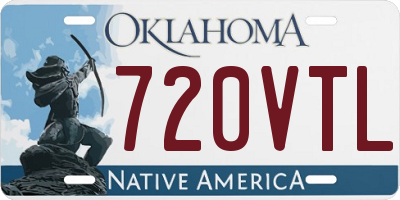 OK license plate 720VTL