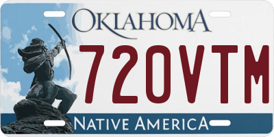 OK license plate 720VTM