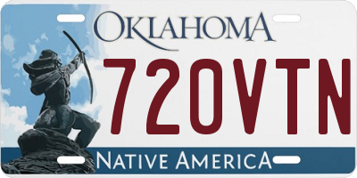 OK license plate 720VTN