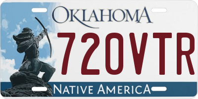 OK license plate 720VTR