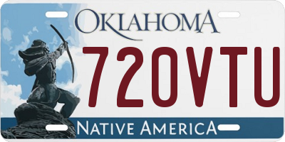 OK license plate 720VTU